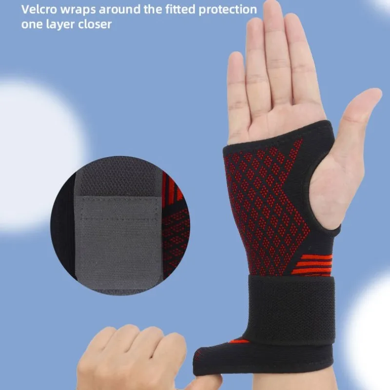 Sports Palm Guard Knit Nylon Hand Guard Gloves Elastic Palm Brace Sleeve Fitness Wrist Support 1PCS