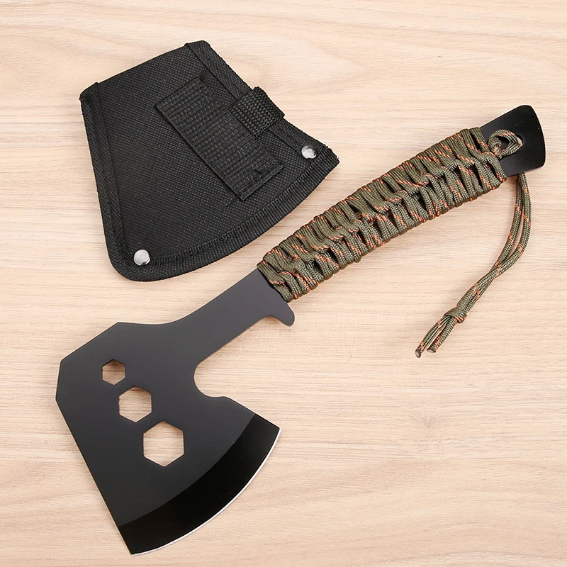 Outdoor camping emergency fire axe multifunctional jungle chopping wood, logging and mountain cutting axe 2