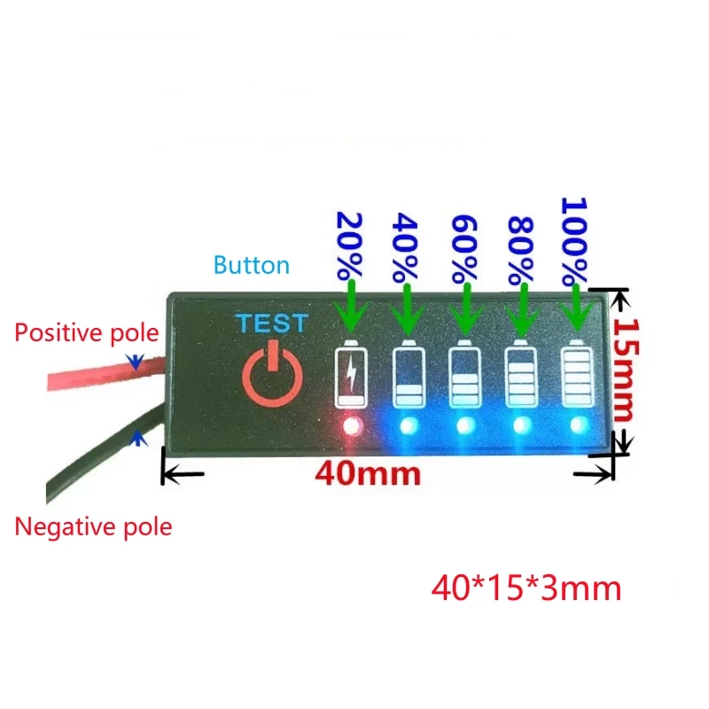 Intelligente Batterieanzeige, Lithium-Batterie-Füllstandsanzeige, 18650, Lipo-Li-Ionen-Kapazitätsplatine, Ladetester, 1 S-7 S, 3,7–25,2 V
