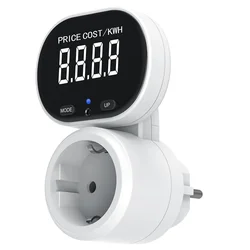 Smart Energy Monitor with LCD Display - Digital power usage and consumption tester (EUplug - VA screen)
