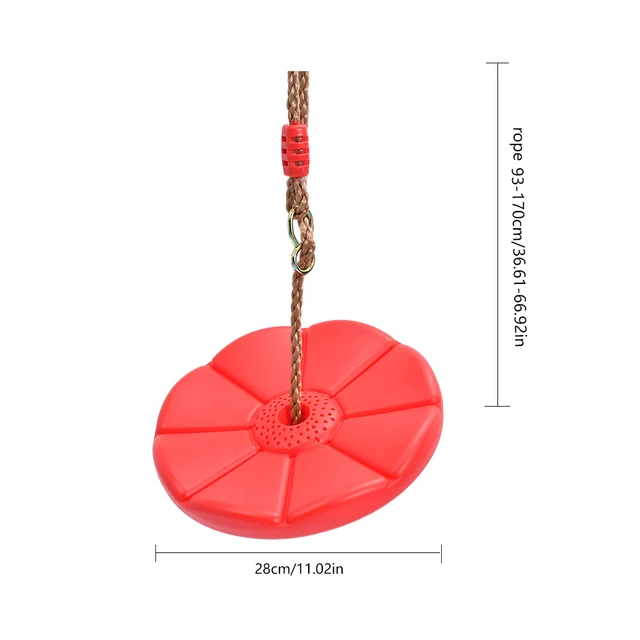Kids Tree Swing Climbing Rope With Platforms Disc Tree Swing Seat Outdoor Indoor Swings And Swing Set Accessories 6