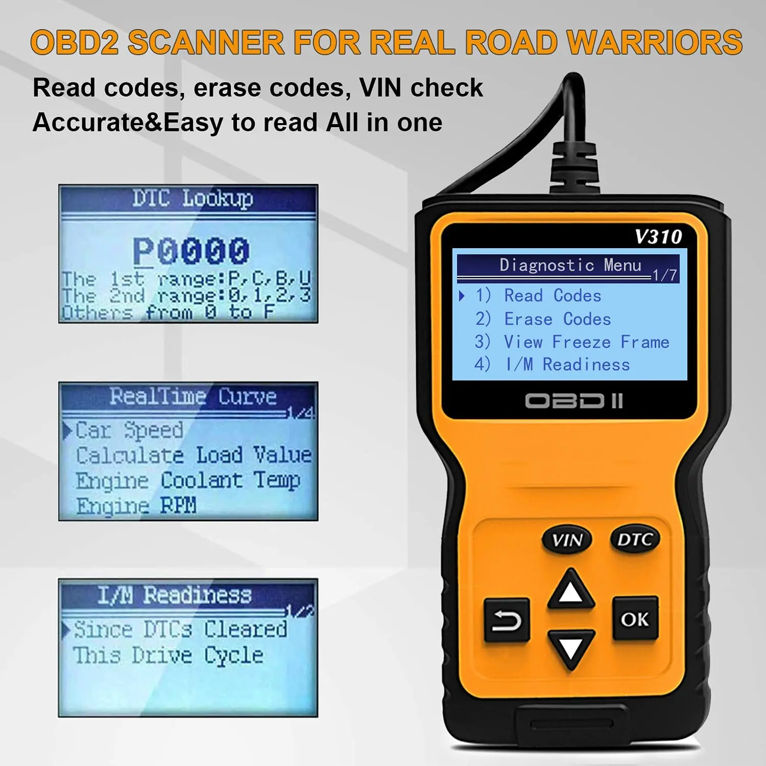 V310 Car Fault Code Reader OBD2 Scanner Engine Diagnosi Car Code v310-car-fault-code-reader-obd2-scanner-engine-diagnosi-car-code