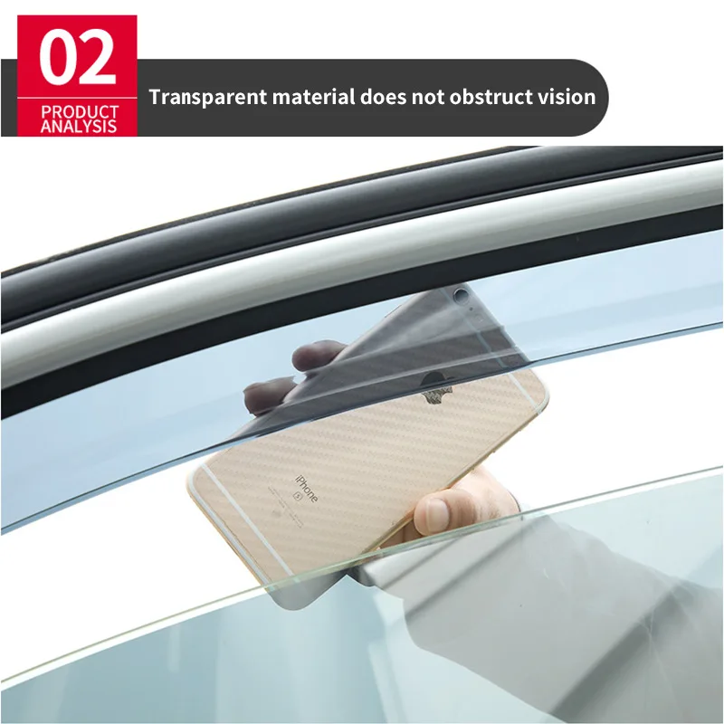 Car Window Visor Chrome Window Visors for Toyota RAV4 Window Trim Accessories Weathershields Wind Rain Guard Shades
