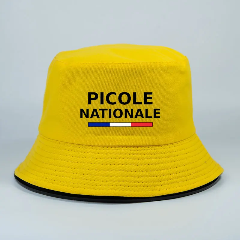 

France Picole Nationale Reversible Bucket Hat Adult Daily Sun Beach Fisherman Cap Girl Boy Spring Double Side Wear Panama Hats