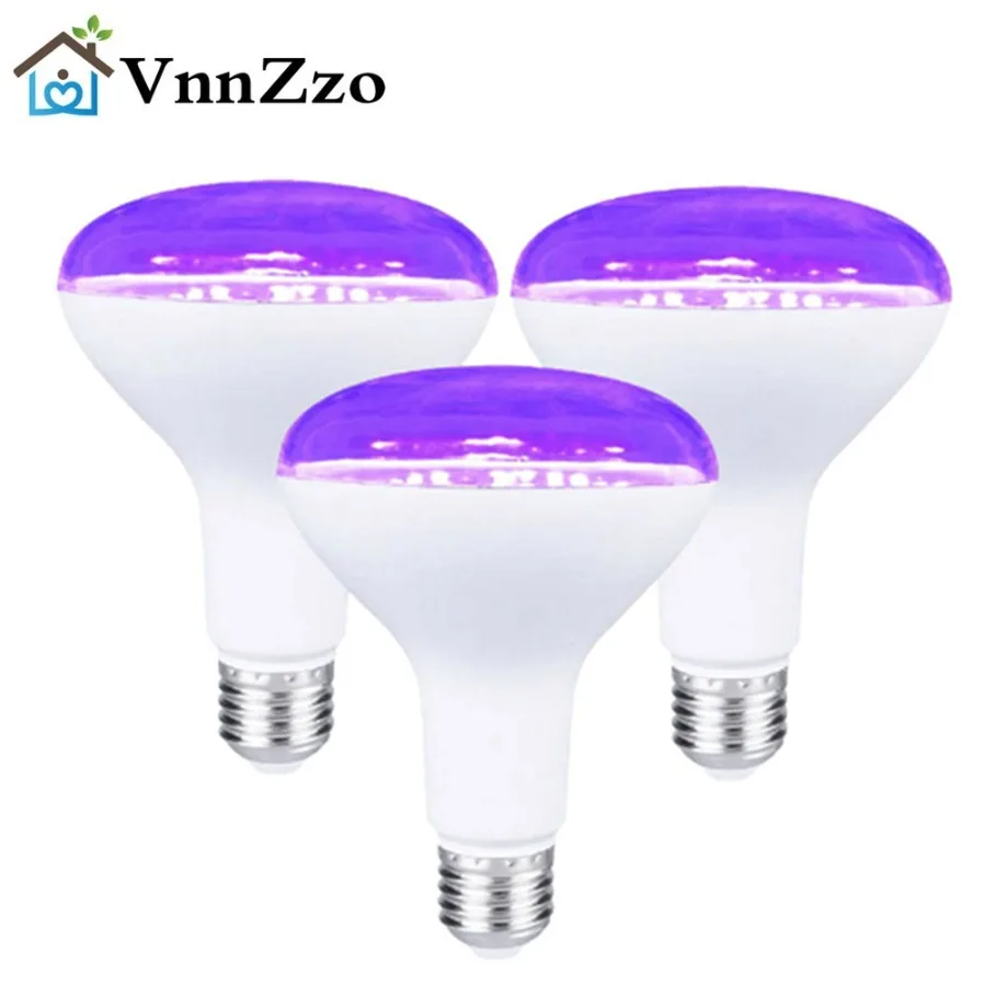 6 Pcs UV Purple Light Bulb 15W 85-265V PurpleTransparent Cover Hotel Party Ghost House Fluorescent Atmosphere Decoration Light 6 pcs uv purple light bulb 15w 85 265v purpletransparent cover hotel party ghost house fluorescent atmosphere decoration light