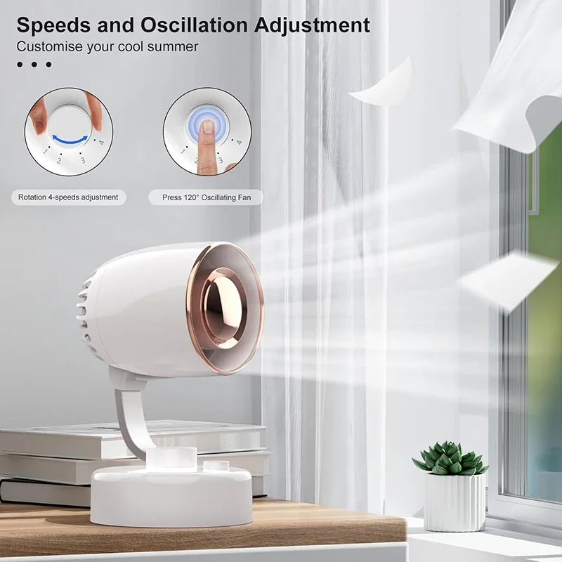 مروحة صغيرة محمولة فائقة الهدوء لسطح المكتب بقدرة...