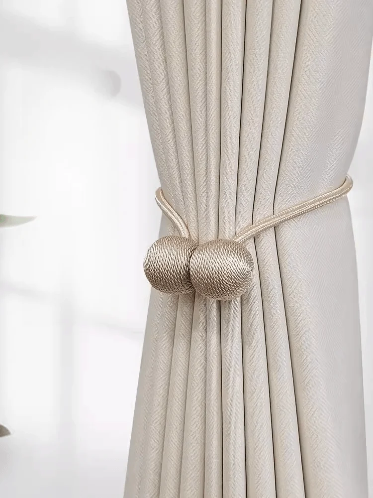 Creative magnetic ball curtain tiebacks earphone design living room bedroom furniture decoration