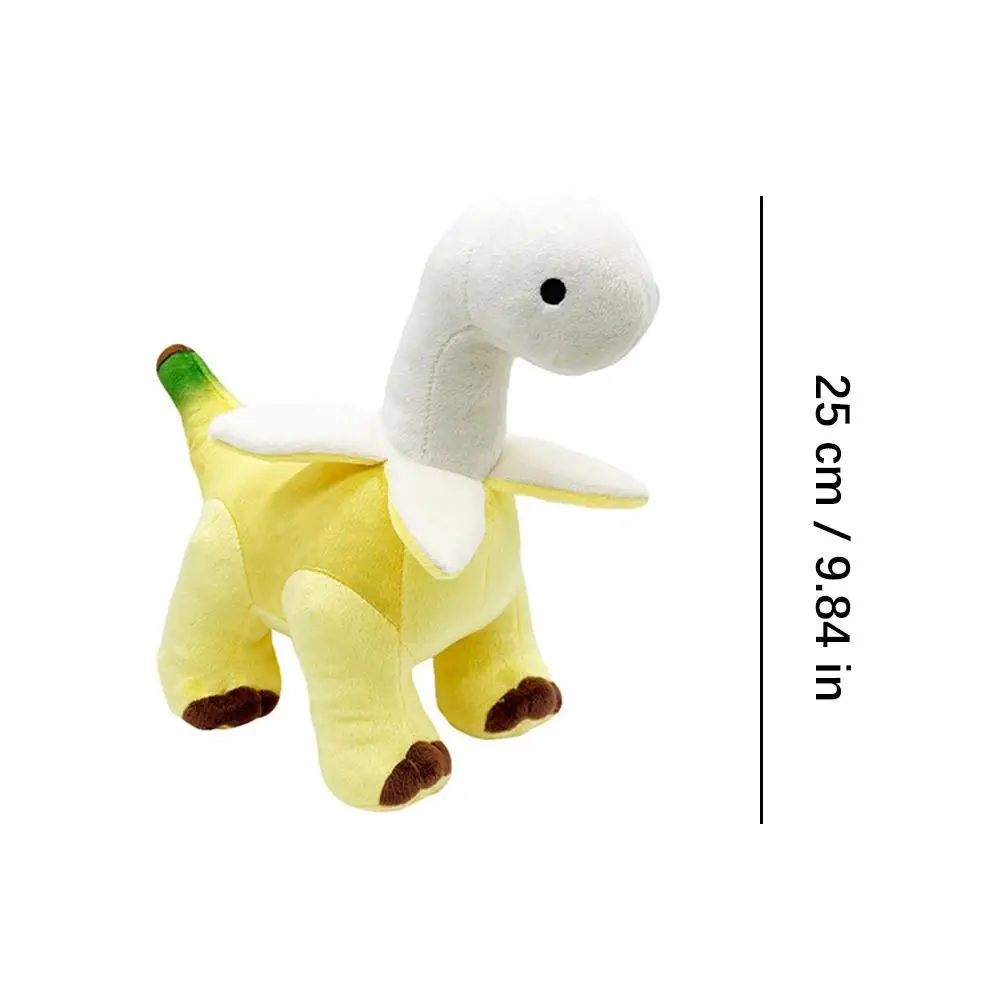 귀여운 껍질 벗긴 바나나 브론토사우루스 플러시 장난감 카와이 부드러운 인형 공룡 동물 인형 재미있는 방 장식 친구를 위한 생일 선물