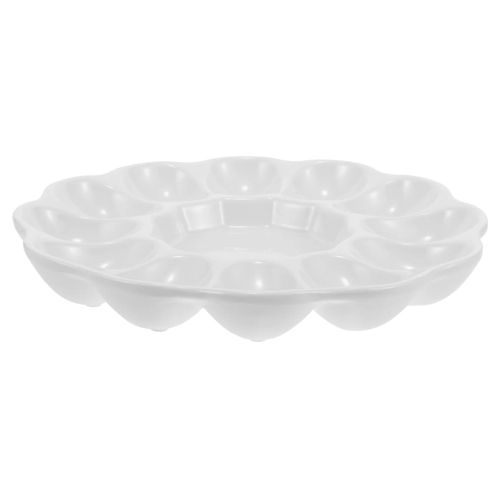 Easter Egg Tray Pantry Lid Collector Auto Deviled Serving Platter Carriers Devilled Eggs Holder Trays for Party Ceramic Dish 5