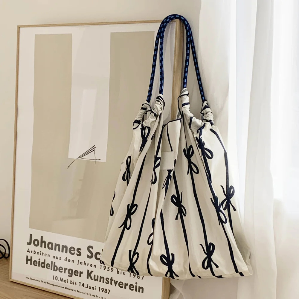 

Мягкая Ретро сумка с цветочным принтом, простая хлопковая Элегантная модная сумка, сумка-тоут