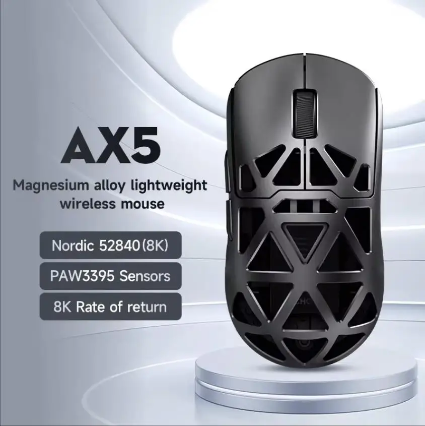 MCHOSE AX5 Pro Max Magnesium Alloy Wireless Bluetooth Gaming Mouse 
