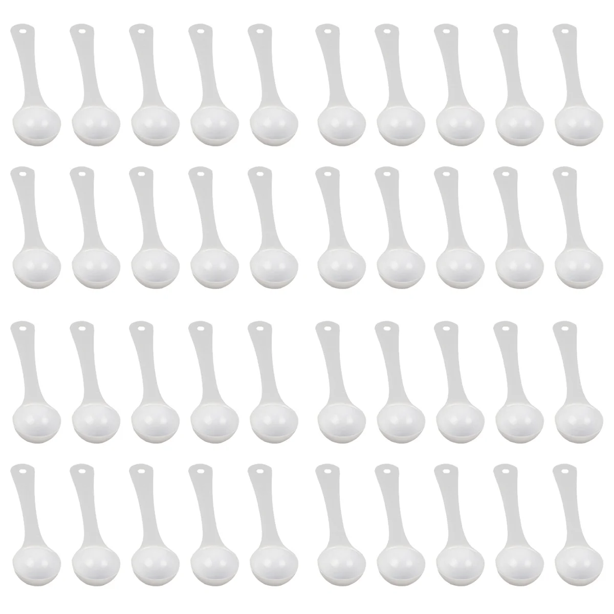

120 Pcs Pet Medicinal Spoons Plastic Measuring Spoons Pet Medicine Powder Spoons