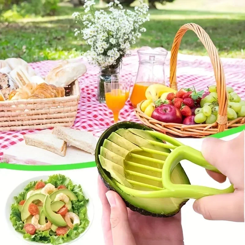 New Multifunctional 3 in 1 Avocado Slicer, Outdoor Home Kitchen Camping Accessories Tools