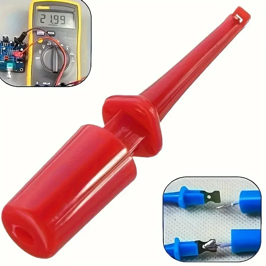 Mini Single Test Hook Clip Test Probe 10Pcs For Electronic Testing IC Grabber Small Size Round Crocodile Clip Hook