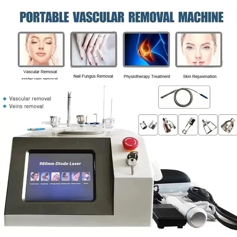 2025 NEW 980Nm Diode Laser Machine 2/4/5/6 IN 1 For Effective Spider Vein And Vascular Removal Nail Commercial USE 4