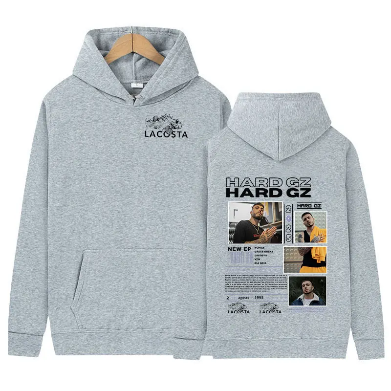 Rapper HARD GZ Tour 2025 Hoodie Men's Fleece Hip Hop Pullover Sweatshirt Unisex Retro Fashion Oversized Hoodies Loose Streetwear 4
