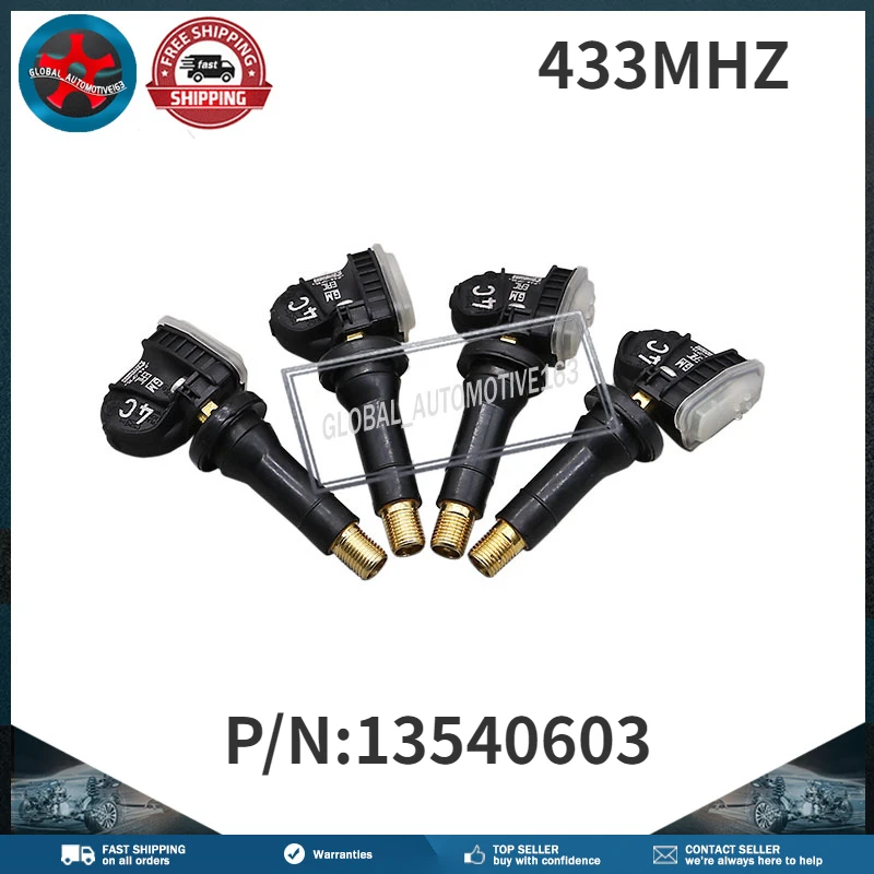 

Датчик давления в шинах TPMS 4 шт., 13540603, 433 МГц, для Buick анклава Cadillac CT6 Chevrolet Cruze Malibu подача GMC надлежащего качества