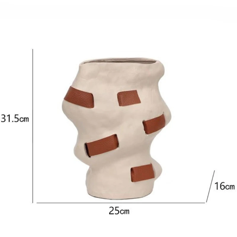 Modern Vase Decorative Flower Vases Elegant Desk Decorating Aesthetic Table Decorations Home Decoration Interior Accessories