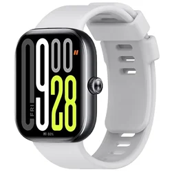 Premium Silicone Sports Wristband - Universal Smartwatch Accessory Bracelet for Xiaomi Band 9-8 Pro (Light gray)