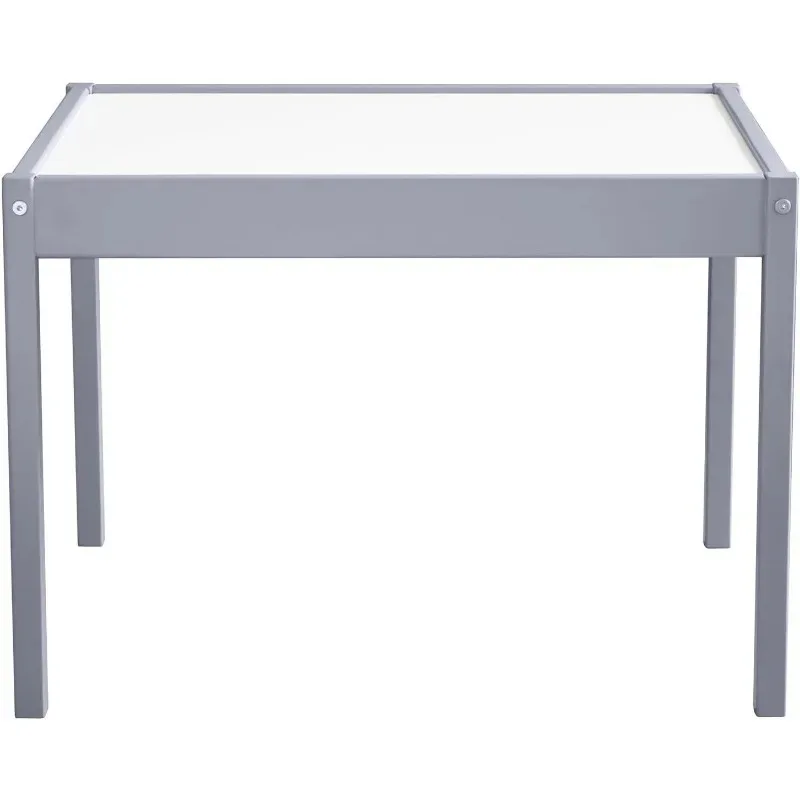 3-Piece Kiddy Table & Chair Kids Set Grey