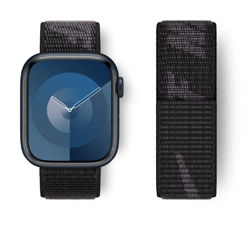 

Ремешок нейлоновый для Apple Watch band, браслет для iWatch Series 9 4 5 6 Se 7 8 Ultra 49 мм, 45 мм 44 мм 40 мм 42 мм 41 мм 38 мм