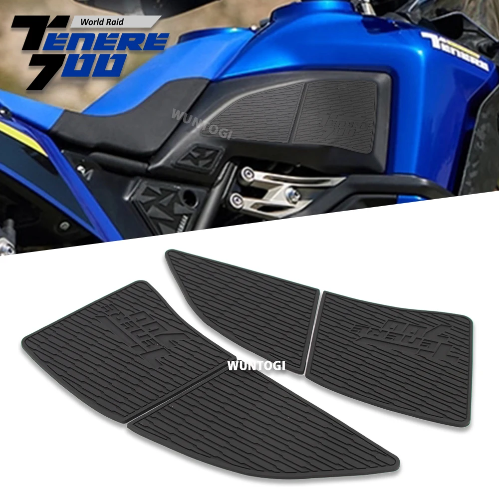 Tenere700 Tank Pad Sticker For YAMAHA TENERE 700 World Raid T700 T7 2022 Motorcycle Non-slip Side Fuel TankPad Stickers t700 power supply intelligent for rotary tattoo machine pen digital lcd touch screen tattoo battery with bracket tattoo supplies