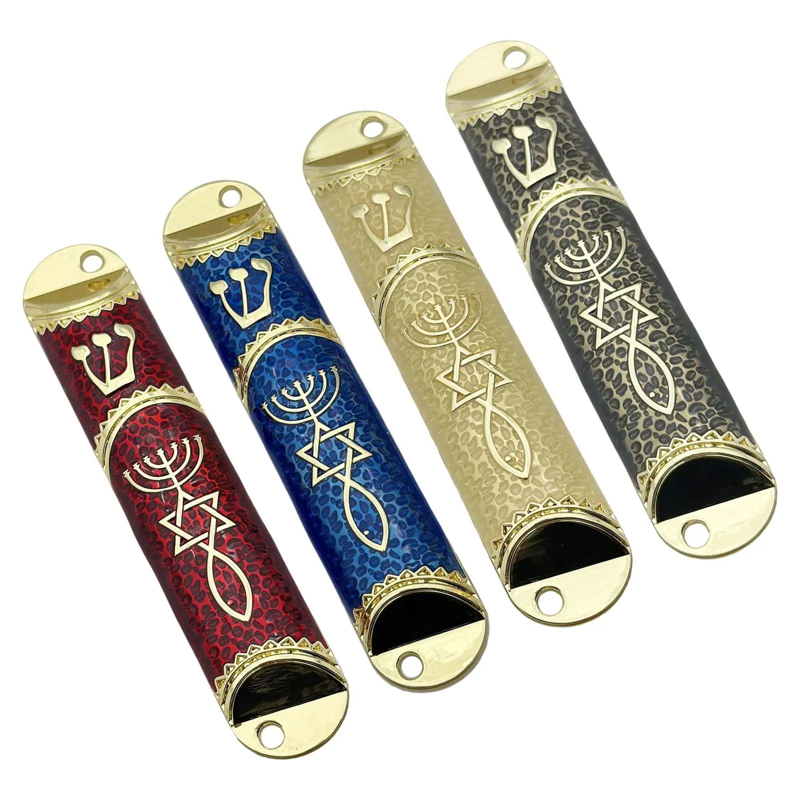 10.6cm Door Mezuzah Case Symbol of Prosperity Handcrafted Front Door Decoration for Welcoming and Protection Multipurpose