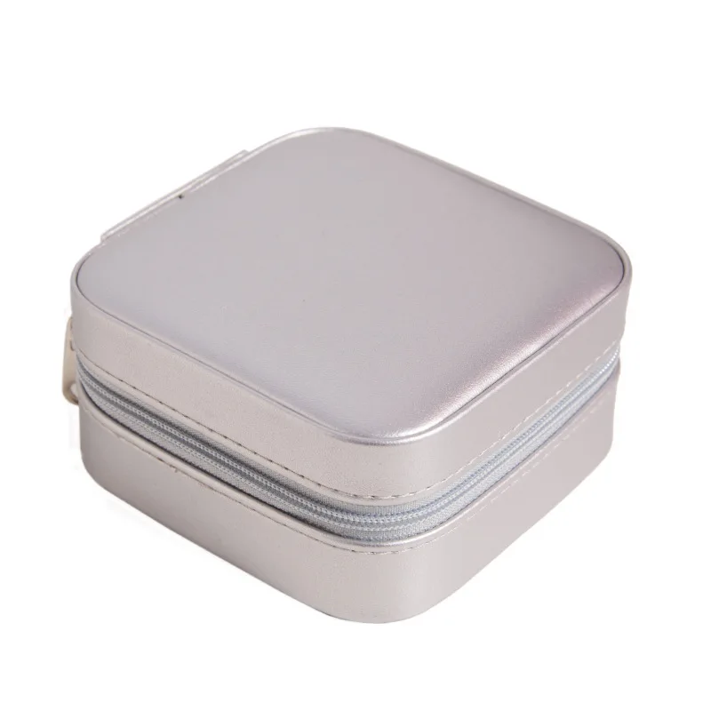 Jewelry Travel Case with Mirror,Small Travel Jewelry Organizer, Portable Jewelry Box Travel Mini Organizer Portable Display 3