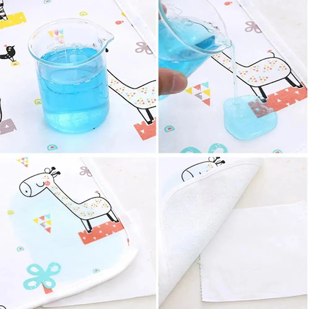 Reusable Newborn Waterproof Baby Diaper Changing Mat Cover For Cotton Cloth Nappy Changer Table Pad