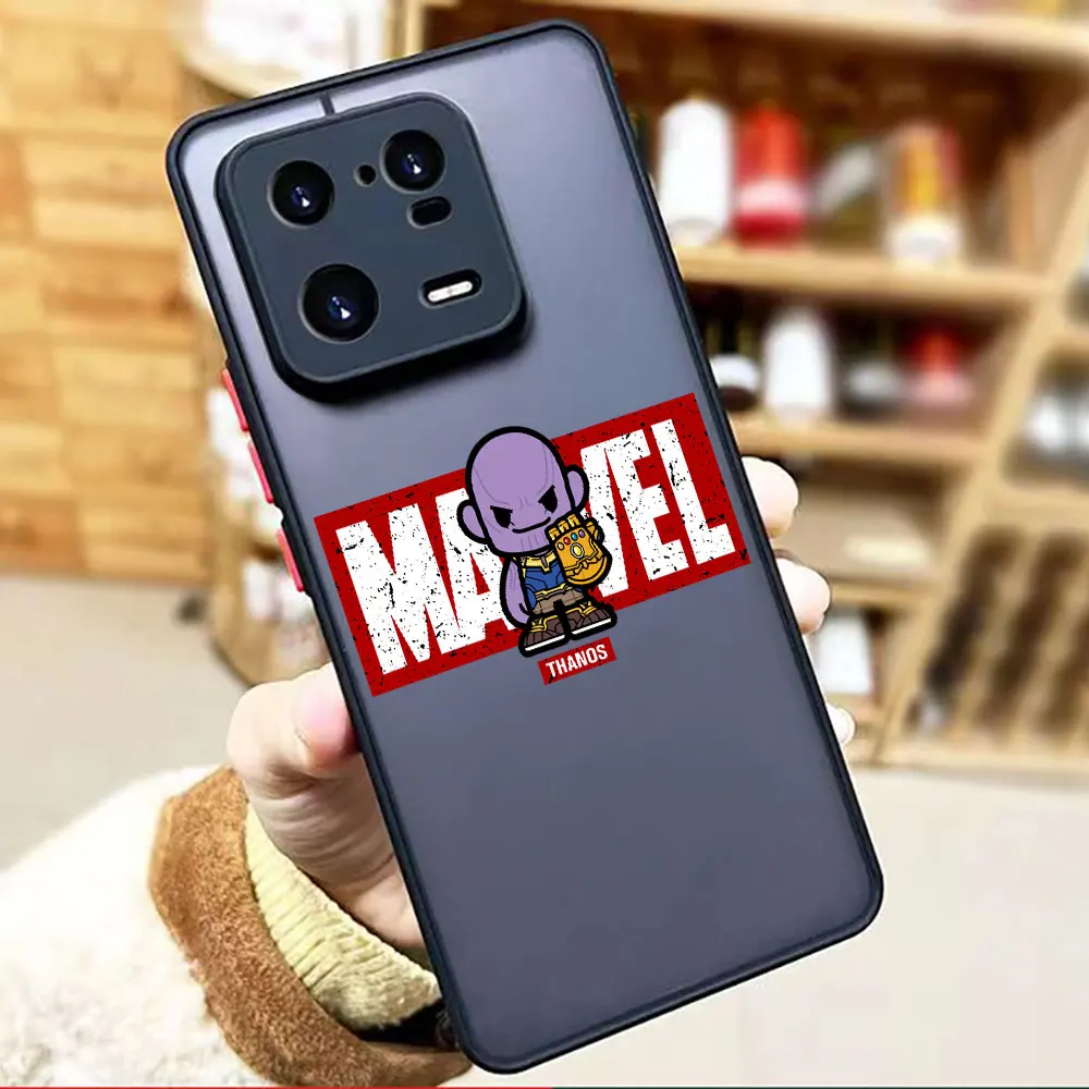 thumbnail image 1 of Funda mate para Xiaomi 13 12 12S 12T 11 11T 10 10T 10S 9 6X 5X PRO LITE 5G Funda Shell los guapos dibujos animados de Los Vengadores de Marvel, 1 of 5