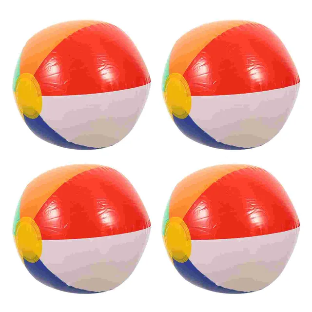 4Pcs Colorful Outdoor Kids Outdoor Beach Balls Beach Balls Bulk Interactive Beach Balls for Playing Beach Kids Outdoor 1