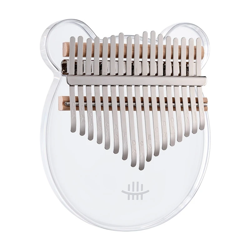 

Hluru Kalimba 17 Key Instrument Crystal Thumb Piano Clear Kalimba Musical Mbira Acacia For Beginners