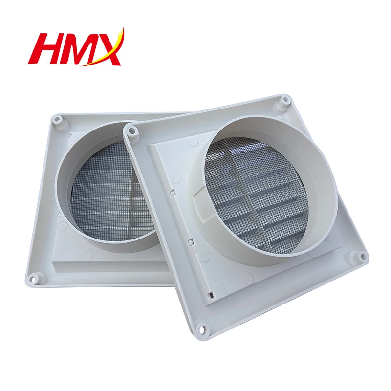 4inch Plastic Air Outlet Exhaust Outlet Clothes Dryer Vent Plastic Grille Kitchen Exhaust Fan New White Vent