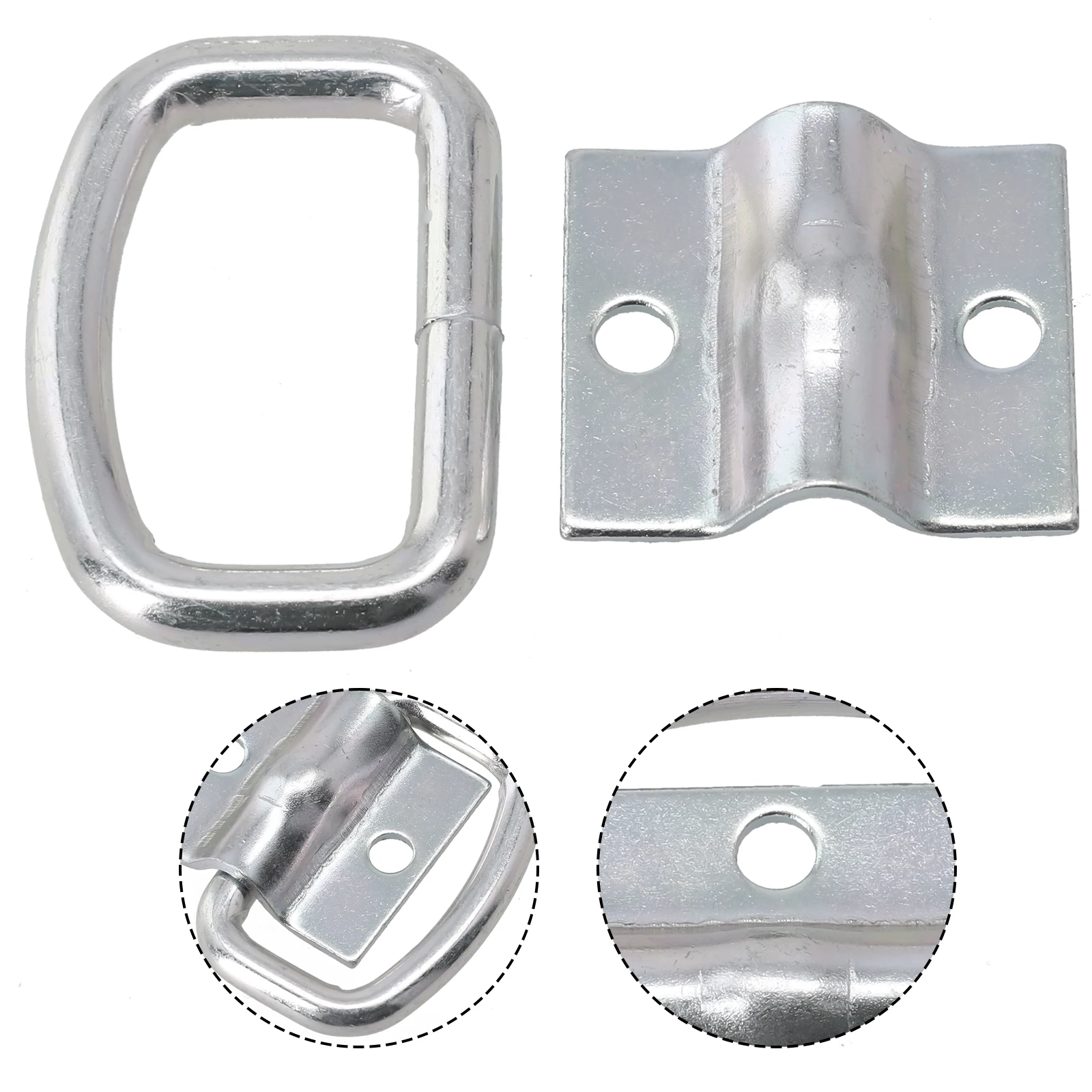 D Rings Hook 7mm Car Tie Down Hooks for Trailer Forged Lashing Truck