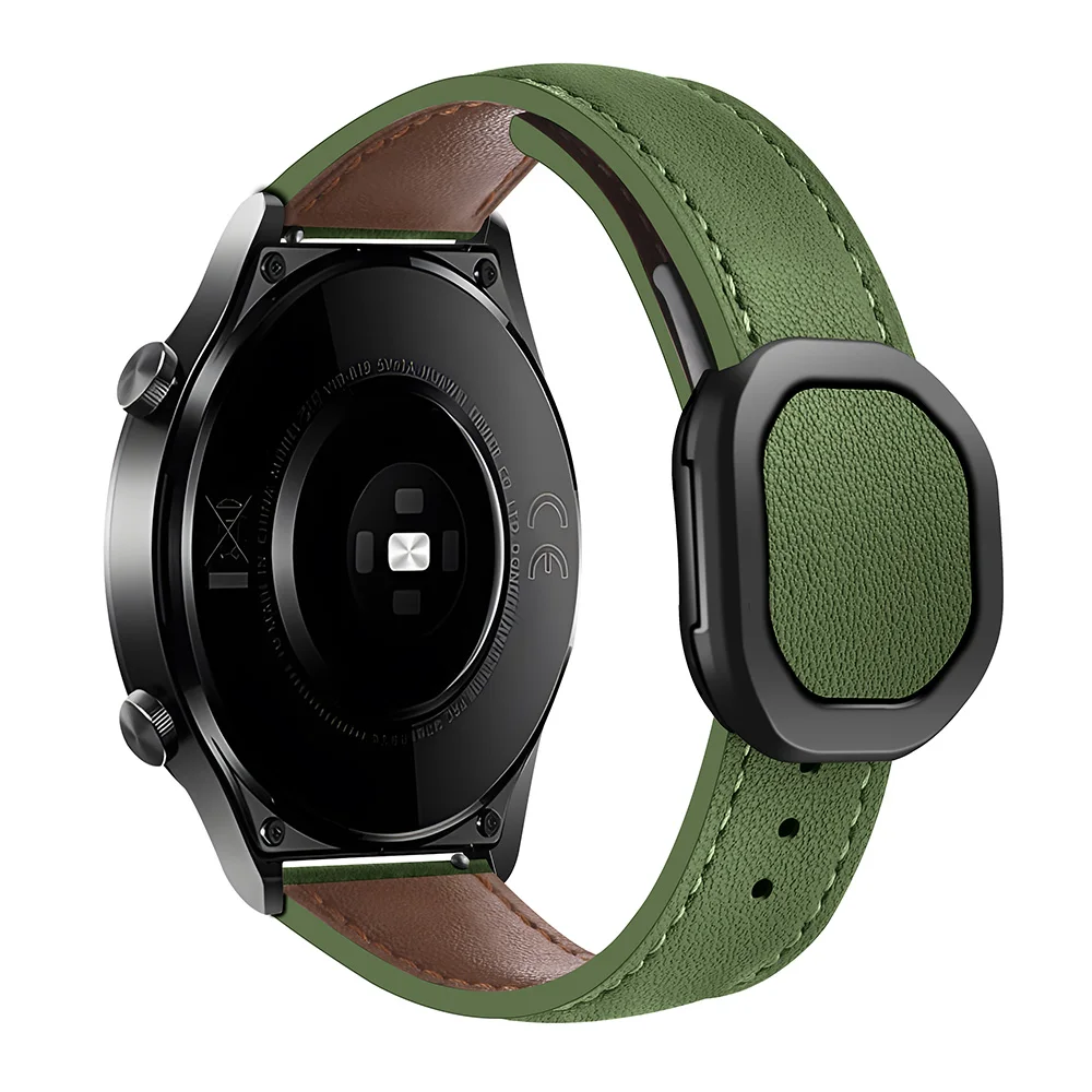 ساعة سامسونج جالاكسي من الجلد ، سوار مغناطيسي ، سا...