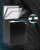 Chest Freezer, 5.0 Cu Ft Deep Freezer with Removable Storage Basket, Black Top Open Door Freezer with 7 Level Adjustable Thermos 3