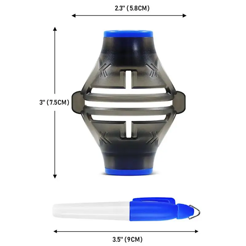 3-Line Golf Ball Line Marker 360° Rotation Drawing Tool Marks Pens Set Template Alignment Putting Exerciser Liner Ball Marker