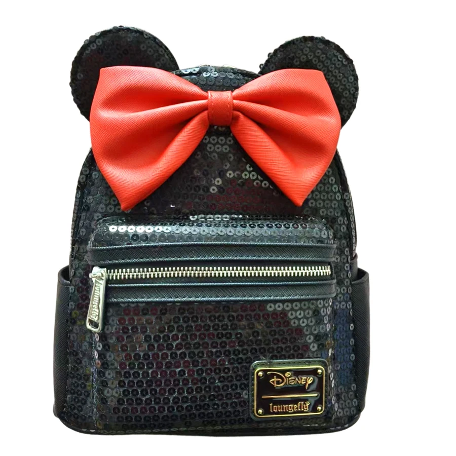 2025 Original DISNEY Panther print Mickey Mouse GIrls Kid's Backpack Cosplay Leisure Travel Bag Mini Children's Schoolbag 2