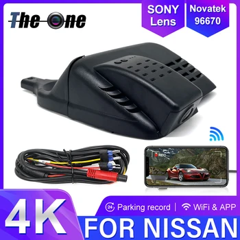 New! Dashcam Wifi 4K Dash Cam Car DVR Camera Video Recorder Original For Nissan Qashqai j10 j11 j12 2015 2016 2017 2018 2019 1