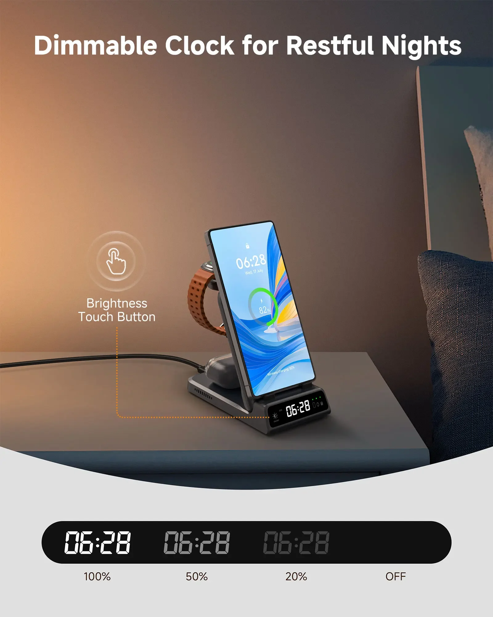 SwanScout 703S Charging Station wireless charger wireless phone charger magnetic wireless charger wireless charging station wireless charger stand For Samsung S25 S24 Ultra S23 Z Flip 7 Z Fold 7 Wireless Charger For Galaxy Watch 8 Buds 3