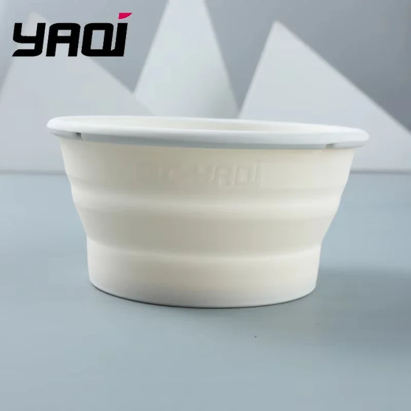2026 야키 접이식 실리콘 면도 그릇 여행용 사이즈 (화이트, 블랙, 그레이, 블루, 그린 색상) 편리한 면도를 위한 제품