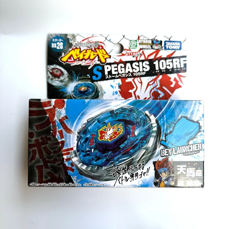TAKARA TOMY BEYBLADE BB28 NEWBOY Storm Pegasis / Pegasus 105RF 금속 융합