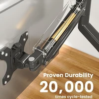 Single Monitor Bracket Up To 32 Inches And 19.8 Lbs Per Screen Computer Desk Mount Stand Adjustable Gas Spring 5