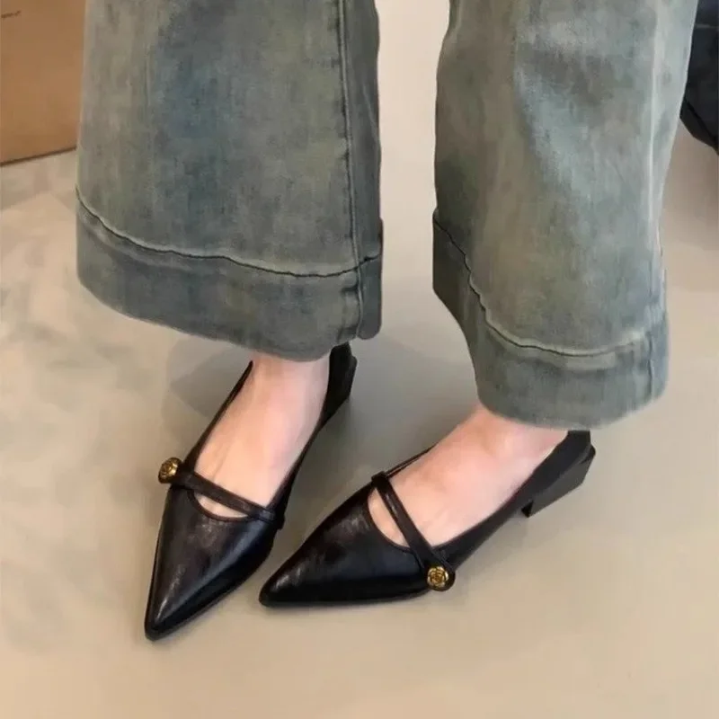 أحذية نسائية كلاسيكية بكعب منخفض للربيع/الصيف نمط...