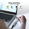 2 in 1 USB C Network Card with PD 60W Fast Charging Port 1000Mbps Type C to Ethernet RJ45 Lan Gigabit Adapter For PC Laptop 4