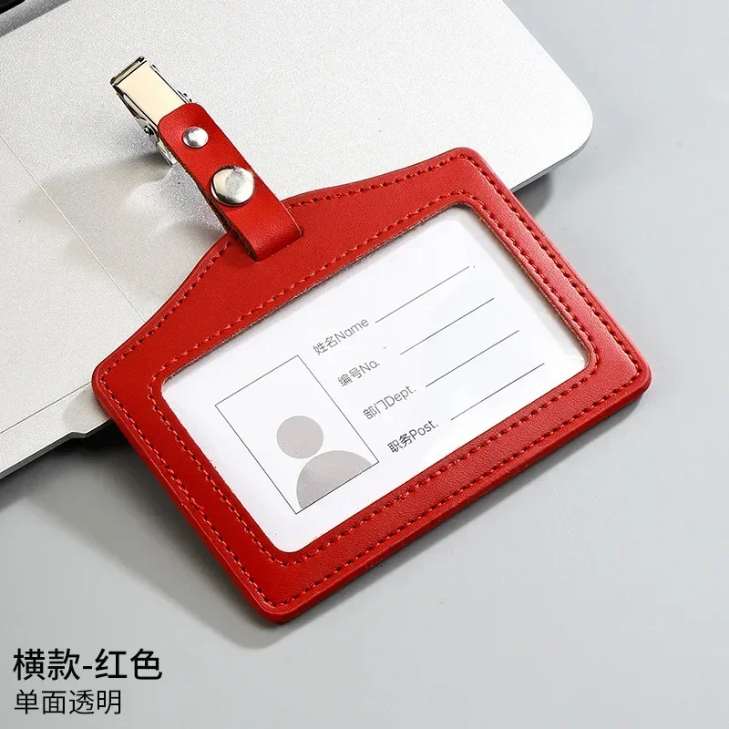 Premium Genuine Leather ID & Credit Card Holder – Versatile Badge & Card Case