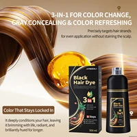 Shampoo colorant capillaire Meidu 3 en 1, facile à utiliser, hydratant et sain pour les cheveux, crée une couleur naturelle, coloration rapide pour hommes et femmes 3
