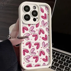 Cute Pink Love Heart Silicone Phone Case for Redmi A3 (A3X) (1)