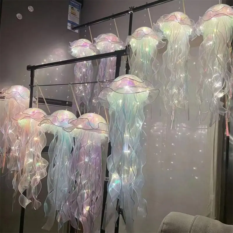 Dream Color Jellyfish Lamp Toy Luminous Jellyfish Lamp Toy Portable Lantern Room Atmosphere Lights Home Ornaments Novelty Lights images - 6