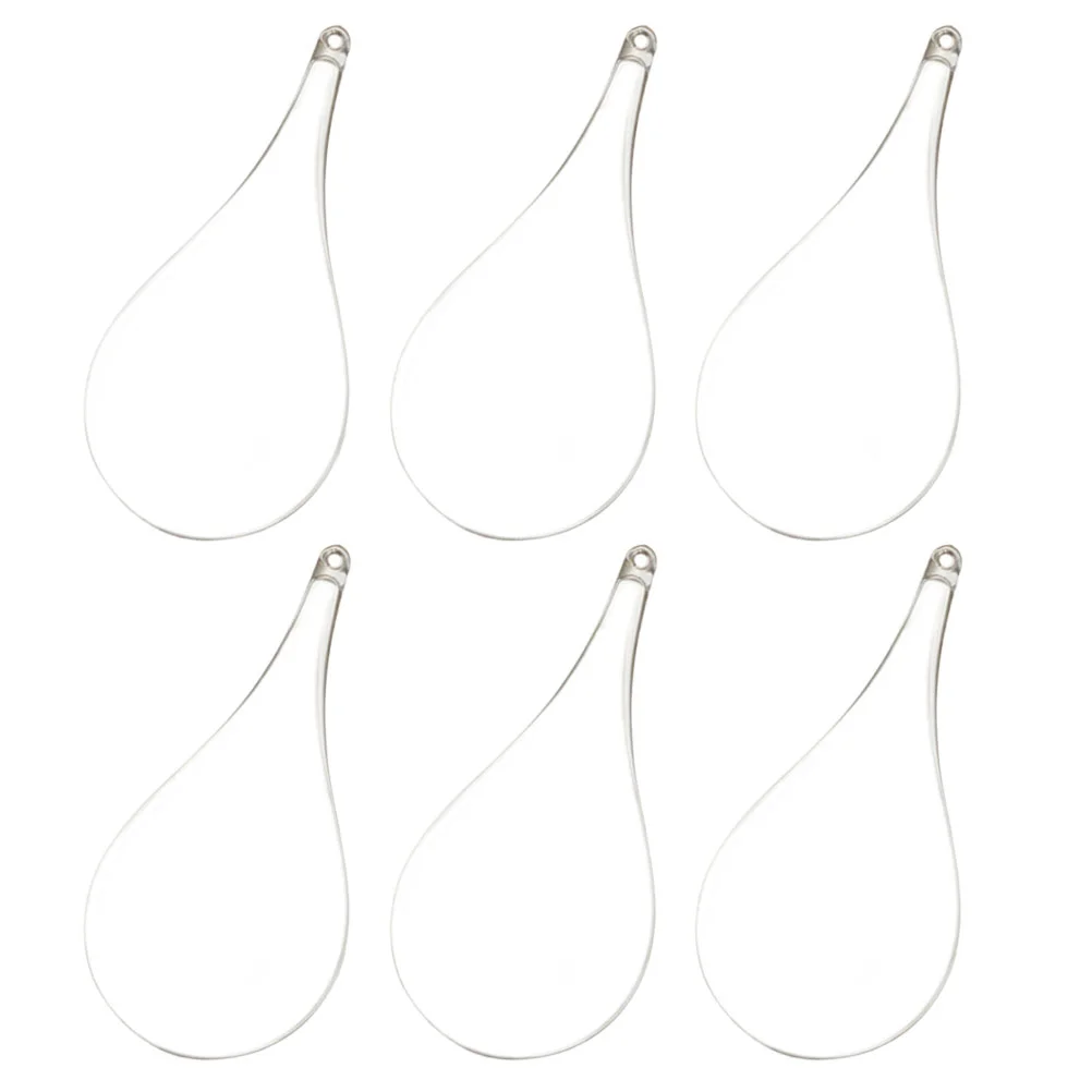 

Clear Christmas Ball Hanging Fillable Transparent Water-Drop Shaped Ball For Valentine'S Day Christmas Party 5.4X5.4X11cm